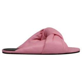 Drapy Leather Slides “Pink” 636576WA2M05048