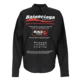 Dry Cleaning Shirt Large Fit “Black” 664626TEM161000