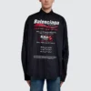 Dry Cleaning Shirt Large Fit “Black” 664626TEM161000