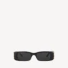 Dynasty rectangle sunglasses in black Dynasty rectangle sunglasses in black