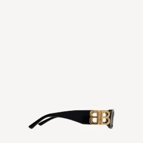 Dynasty rectangle sunglasses in black