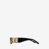 Dynasty rectangle sunglasses in black Dynasty rectangle sunglasses in black