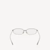 Editorial oval sunglasses in silver
