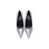 Embossed Square Knife Pumps “Silver” 572879WBB208100