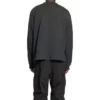 Embroidered BB Sleeve Crewneck Sweater “Washed Black White” 699191TMVG79034