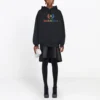 Embroidered Hoodie Black 570798TEV501000