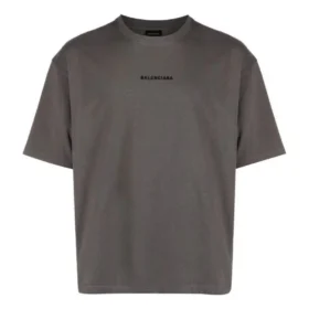 Embroidered-Logo Cotton T-shirt “Grey” 612966TNVG91300