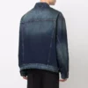 Embroidered Logo Denim Jacket “Blue” 671889TJW754021