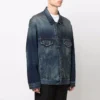 Embroidered Logo Denim Jacket “Blue” 671889TJW754021