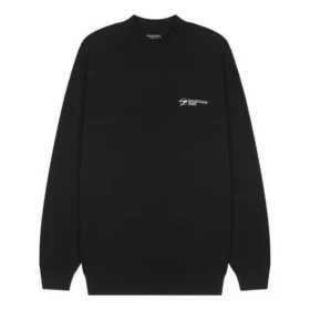 Embroidered Logo Sweater Medium Fit “Black” 652981TKV871070