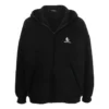 Embroidered Logo Zip-Up Hoodie “Black” 674719TLVH81070