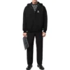Embroidered Logo Zip-Up Hoodie “Black” 674719TLVH81070