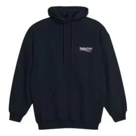 Embroidered Political Campaign Oversized Hoodie “Black White” 620947TKVI91070