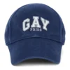 Embroidered Pride Cotton-Twill Baseball Cap “Blue” 670810410B24000