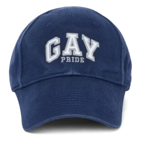 Embroidered Pride Cotton-Twill Baseball Cap “Blue” 670810410B24000