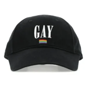 Embroidered Pride Logo Cotton-Twill Baseball Cap “Black” 670811410B21000