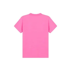Embroidered Round Neck Short Sleeve Pink 612964TJVD95764