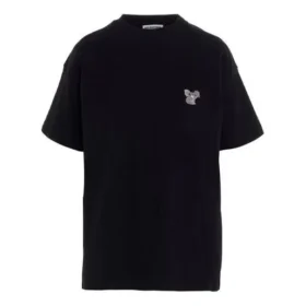 Embroidered Short Sleeve Unisex Black 612965TIVD31000