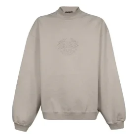 Embroidery Logo Crewneck Sweatshirt “Beige” 656999-TKV74-2966