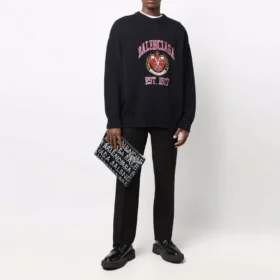 Est. 1917 College Logo Crewneck Sweater “Black” 675267T32171000