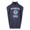 Est. 1917 College Logo Oversized Sleeveless Hooded Sweatshirt “Navy” 697875TMV964140