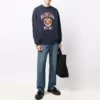Est. 1917 College Logo Print Crewneck Sweatshirt “Navy” 676629TLV908067
