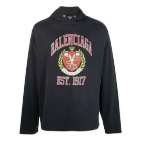 Est. 1917 College Logo Print Hoodie “Black” 674685TLV891076