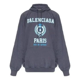 Est. 1917 College Logo Print Hoodie “Navy” 697879TMV964140