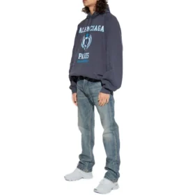 Est. 1917 College Logo Print Hoodie “Navy” 697879TMV964140