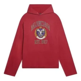 Est. 1917 College Logo Print Hoodie “Red” 674685TLV896163