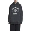 Est. 1917 College Logo Print Hoodie “Washed Black” 697879TMV991000
