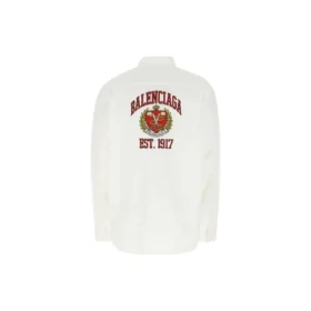 Est. 1917 College Logo Print Shirt “White” 675640TYB189000