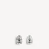 Everyday stud earrings in antique silver