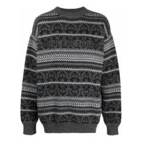 Fair Isle Crewneck Sweater “Grey” 675280T16121240