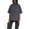 Fashion Institute Short Sleeve Shirt Large Fit “Dark Grey” 703846TYB181270