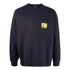 FBI Crewneck Sweatshirt “Navy/Yellow” 676629TLVH14265 FBI Crewneck Sweatshirt “Navy/Yellow” 676629TLVH14265