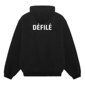 Fleece Sports Hoodie Black 641529TJVE51000