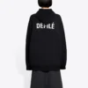 Fleece Sports Hoodie Black 641529TJVE51000