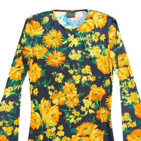 Floral Print Cotton T-Shirt “Floral” 7194953C9B77168