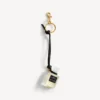 Fragrance miniature bottle charm in black Fragrance miniature bottle charm in black