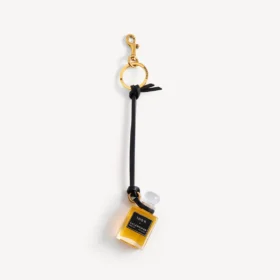 Fragrance miniature bottle charm in black