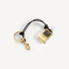 Fragrance miniature bottle charm in black Fragrance miniature bottle charm in black