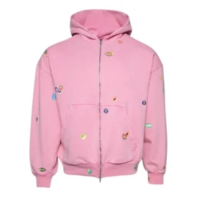 Fruity Zip-Up Hoodie “Faded Dirty Pink” 803264TRVS59568