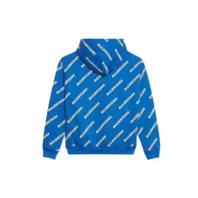 Full Print Alphabet Logo hooded Drawstring Hoodie Blue 612959TIV715011