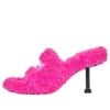 Furry 80mm Sandal Heels “Pink” 656632W2DO15096