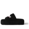 Furry Platform Slides “Black” 762826W2DO11096