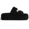 Furry Platform Slides “Black” 762826W2DO11096