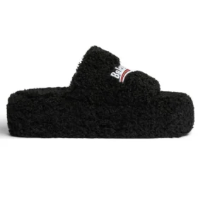 Furry Platform Slides “Black” 762826W2DO11096