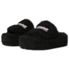 Furry Platform Slides “Black” 762826W2DO11096