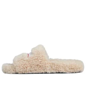 Furry Slides “Beige” 654261W2DO19796